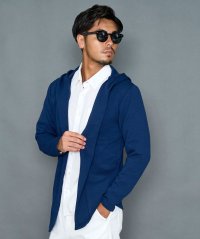 CavariA/キャバリア CavariA CavariA キルティング千鳥フード付きカーディガン/507876338