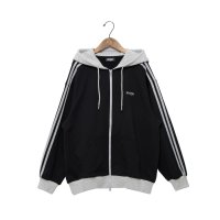 NERDY/ノルディ NERDY NY COLOR BLOCK HOODIE ZIP－UP 　NYカラーブロックフーディージップアップ（ブラック）/507876792