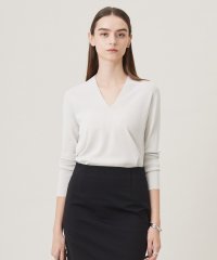 ICB（LARGE SIZE）/【洗える】 シンセティックフルニードル Vネックプルオーバー/507877399