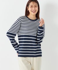 Petit Honfleur/プチ オンフルール Petit Honfleur ボーダーニットプルオーバー/507877615