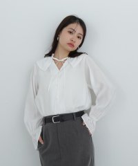 N Natural Beauty Basic/ラッフルカラーリボンブラウス/507877875