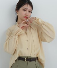 N Natural Beauty Basic/ラッフルカラーリボンブラウス/507877875