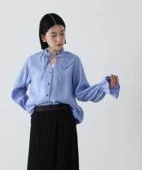 N Natural Beauty Basic/ラッフルカラーリボンブラウス/507877875