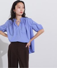 N Natural Beauty Basic/タックカラーリボンブラウス/507877876