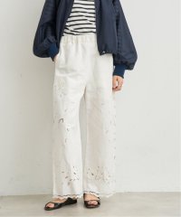 IENA/《追加》コットンリネンカットワークレース イージーパンツ/507879036