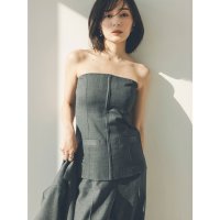 anuans/アニュアンス anuans スプリングウールフロントホックビスチェ/507875362