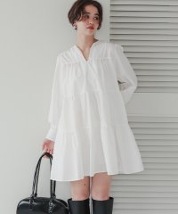 titivate/キーネックティアードチュニックシャツワンピース/507880332