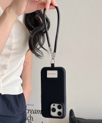 shopnikoniko/ショップニコニコ ShopNikoNiko PUレザーハンドストラップ ロゴワッペン スマホケース ma iPhone16 iPhone15 iPhone14 /507880907