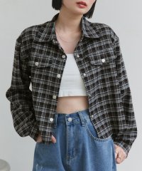 ad thie/アドティエ ad thie 【2025SS新作】ショート丈チェックシャツ/507881024