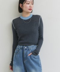 ad thie/アドティエ ad thie 【2025SS新作】バイカラークルーネックニットトップス/507881031