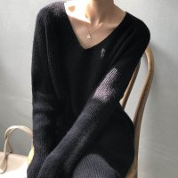 Forcement/フォースメント Forcement モヘア風Vネックニットワンピース/507881087