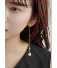 niana/ニアナ niana パールチェーンロングピアス 両耳 ゴールド シルバー 結婚式 二次会 同窓会 成人式 パーティー お呼ばれ オケージョン/507881149