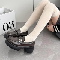 Shoes in Closet/シューズインクローゼット Shoes in Closet －シュークロ－ 厚底 タンクソール ストラップ デザイン ローファー 778/507881341