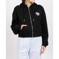 NERDY/ノルディ NERDY W'S SOUFFLE CROPPED HOODIE ZIP－UP 　ソフレクロップドフーディージップアップ（メランジホワイト）/507881440