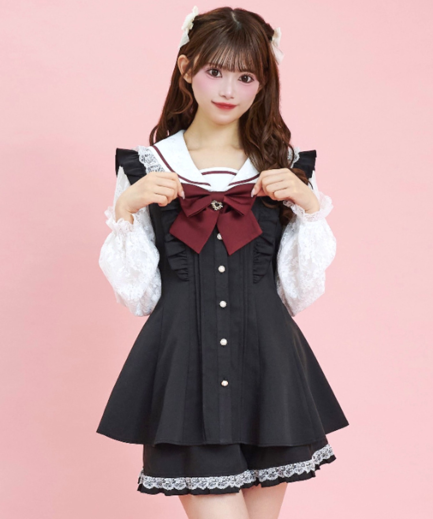 secret honey シークレットハニー　ディズニー　セーラー　ダッフィー風 ディズニー ダッフィー シークレットハニー セーラー トップ