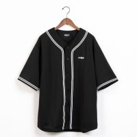 NERDY/ノルディ NERDY BASEBALL S/S TRACK TOP 　ベースボール 半袖 トラック トップ（レッド）/507881502