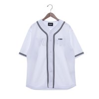 NERDY/ノルディ NERDY BASEBALL S/S TRACK TOP 　ベースボール 半袖 トラック トップ（レッド）/507881502