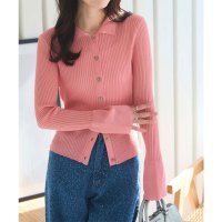 KOBE LETTUCE/コウベレタス KOBE LETTUCE フレアスリーブシアーリブニットポロカーディガン [C7377]/507881524