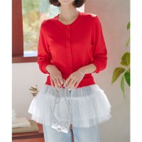 KOBE LETTUCE/コウベレタス KOBE LETTUCE チュール取り外し2wayニットカーディガン [N1148]/507881601