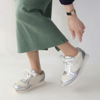 Fin/フィン Fin ナイロンメッシュ厚底スニーカー【低反発スポンジ入り】/507881640