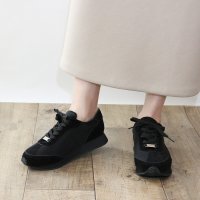 Fin/フィン Fin ナイロンコンビ厚底スニーカー【低反発スポンジ入り】/507881645