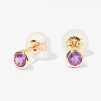 L&Co./エルアンドコー L&Co. K10誕生石ピアス【2月アメジスト】/507881773