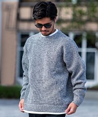 CavariA/キャバリア CavariA CavariA ワッフル編みフェイクニット長袖PO/507881815