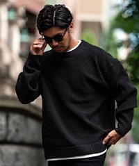 CavariA/キャバリア CavariA CavariA ワッフル編みフェイクニット長袖PO/507881815