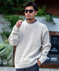CavariA/キャバリア CavariA CavariA ワッフル編みフェイクニット長袖PO/507881815