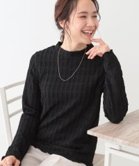 SHOO・LA・RUE　DRESKIP/【S－LL】一枚でもインナーでも ふくれジャカード プチハイネックトップス/507881974