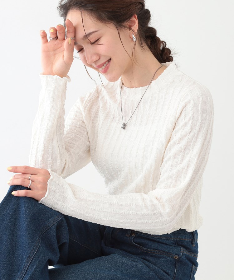 セール】【S－LL】一枚でもインナーでも ふくれジャカード プチ