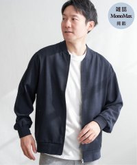 ikka/【雑誌MonoMax4月号掲載】イージーケアリネンライクブルゾン【親子おそろい】/507043348