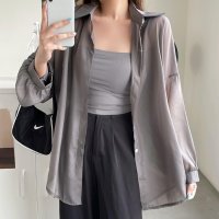RIFF/リフ Riff シアーシャツ シースルー 羽織り ブラウス トップス 大きいサイズ ビッグサイズ オーバーサイズ 長袖 無地/507152848
