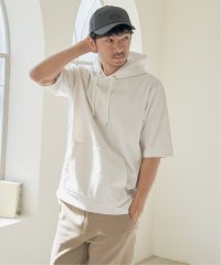 ikka/【接触冷感／抗菌防臭】GOKU楽セイケツ5分袖パーカ/507474147