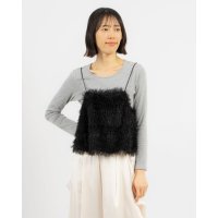 STYLEBLOCK/スタイルブロック STYLEBLOCK ラメ入りフェザーライクキャミソール/507718351