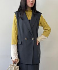 NICOLE white/袖配色ランダムリブプルオーバー/507851375