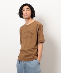 Purple & Yellow/メッセージエンボス半袖ラグランＴシャツ/507858432