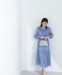 NATURAL BEAUTY BASIC/楊柳バイカラーワンピース/507874303
