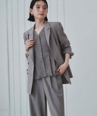 RUIRUE BOUTIQUE/ルイルエブティック RUIRUE BOUTIQUE ピークドラペルダブルジャケット＆プリーツトップス＆タックワイドパンツ3点スーツセット/507876549