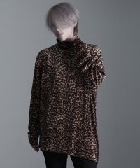 CavariA/キャバリア CavariA CavariA アシンメトリーレオパード長袖タートルネック/507882984