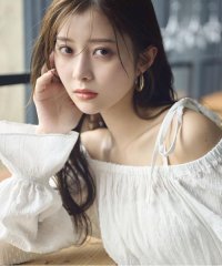 PROPORTION BODY DRESSING/ドットドビーストライプペプラムブラウス/507883446