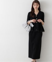 PROPORTION BODY DRESSING/裾シアーペプラムニットセットアップ/507883459