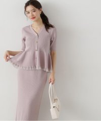 PROPORTION BODY DRESSING/裾シアーペプラムニットセットアップ/507883459