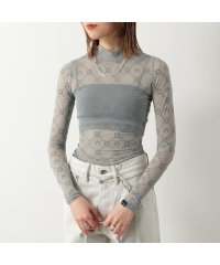 MARINE SERRE/マリーン セル MARINE SERRE Marine Serre カットソー WTO388 CJER0005 メッシュ/507883763