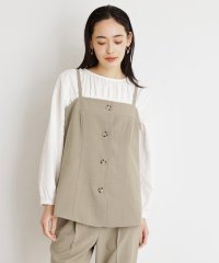 THE SHOP TK/麻調キャミビスチェ【洗濯機OK】/507884184
