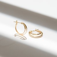 L&Co./エルアンドコー L&Co. K10二連フープピアス design2/507884442