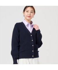 TOKYO SHIRTS/トーキョーシャツ TOKYO SHIRTS 畔編みVネック ニットカーディガン レディース/507884491