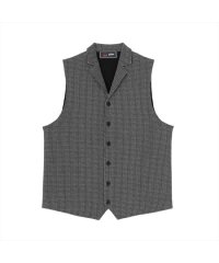TOKYO SHIRTS/トーキョーシャツ TOKYO SHIRTS 前身カットラペルニットジレ 幾何学模様 メンズ/507884530