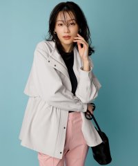 anySiS/【撥水・UVカット・洗える】フーデットハーフ コート/507884685