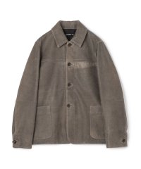 GALERIE VIE/ヴィンテージラムレザー サドルスリーブブルゾン/507886303